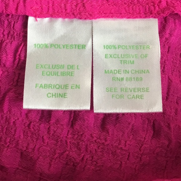 Lilly Pulitzer Naeem Top Adjustable Spaghetti Straps Fringe Berry Sangri Medium - Picture 6 of 7